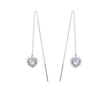 Ketten-Ohrringe Herz